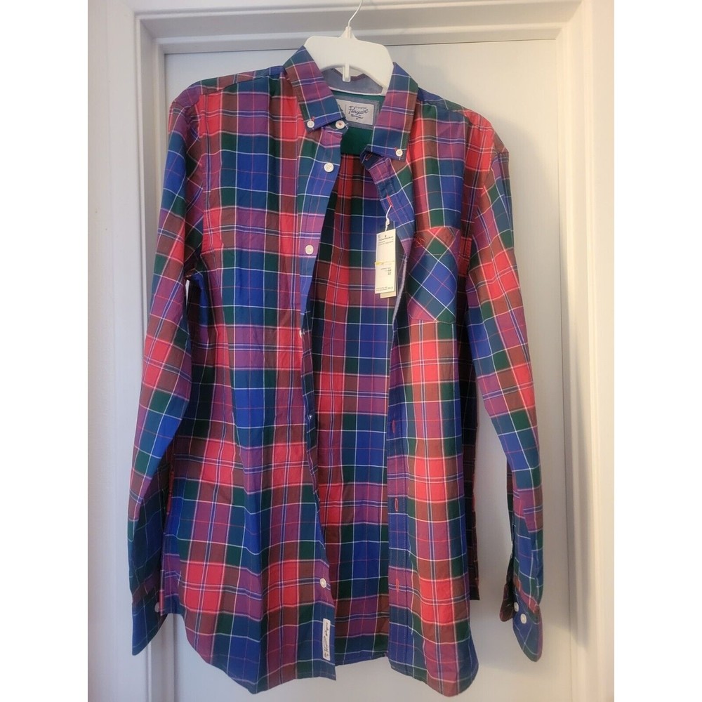 New With Tags An Original Penguin by Munsingwear Plaid Dress Shirt Mens Size M
